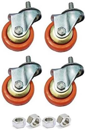 NEOSTAR Heavy Duty 360-Degree Rotatable Wheels for Chair, Trolley, Furniture etc, Multipurpose Use/Load capacity-150 kg/ (Set of 4) Swivel Furniture Caster