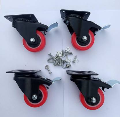 castersman 2 '' plat PU Heavy Duty Bearing Caster Wheel, High Quality Wheels Brakes Appliance Furniture Caster