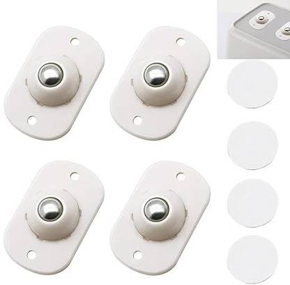Triangle Ant ™ Self Adhesive Mini Casters Wheels,Caster Rotation Pulley Furniture Storage Box Swivel Furniture Caster