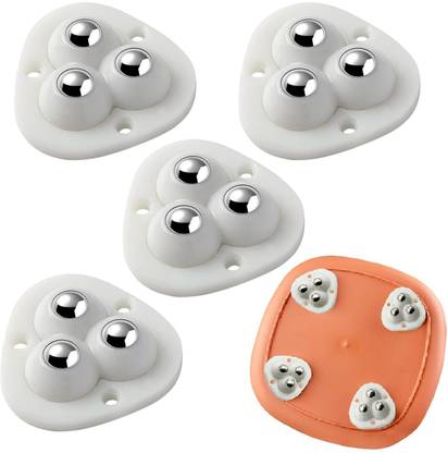 DREGGERZ Mini Appliance Sliders for Kitchen Countertop, Self Adhesive Mini Caster Wheels Multiple Unit Measuring Wheel