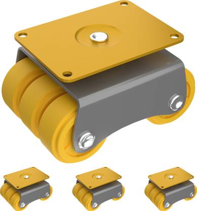 Zarooni Bed wheels heavy duty Set of 4 Furniture Moving Roller Castor 850kg Load Capacity 360 revolving Swivel Furniture Caster