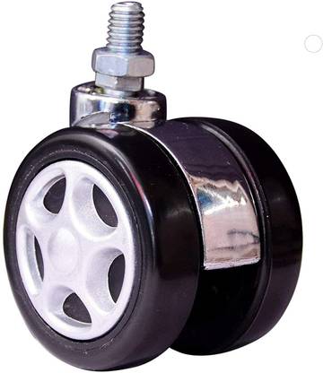 London Paree Chair Wheel Castor Silver Chudi Tyre-02 Thread Chudi Type Revolving Chair Wheell Appliance Furniture Caster