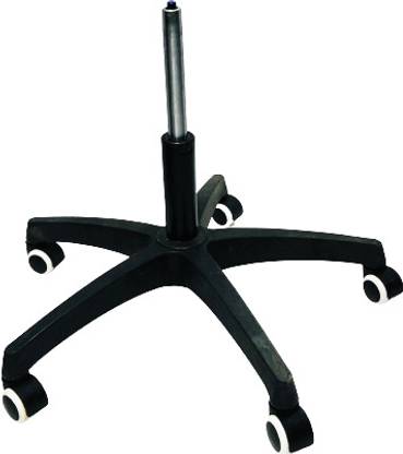 Tarun CHAIR PARTS ACCESSORIES CHAIR BASE STAR BASE WHITE BLACK WHEELS WITH 120 MM HYDRAULIC Bar Stool Base