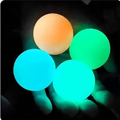 Wadhwani glow balls that stick to the ceiling play ball White, Blue, Green, Orange Putty Toy
