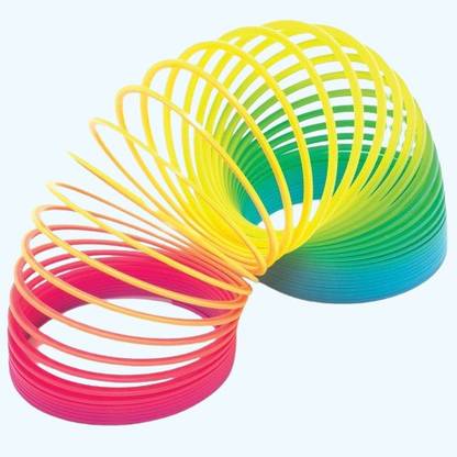 NAVDEEP COLLECTION Pack Of One Rainbow Spring Toy Spring Gag Toy