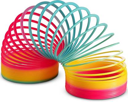 शिवसॉफ्ट Baby and Kids Rainbow Toy Magic Spring (Multi Color) Toy Magic Spring 1pc मैजिक स्प्रिंग गैग टॉय