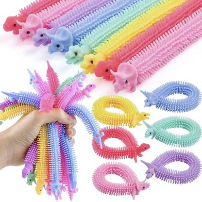AGC Dinosaur Stretchy String Toy (Color And Design As Per Availability) (Pack of 1) Stress Relief Toy Gag Toy