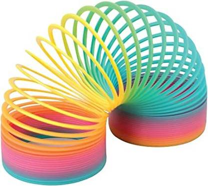 DDTOYS Rainbow slinky ring Magic Spring Gag Toy Gag Toy (Multicolor) Magic Ring Gag Toy
