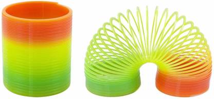 GUNGUN Rainbow Magic Plastic Spring Toy (PACK OF 2) SPRING Gag Toy
