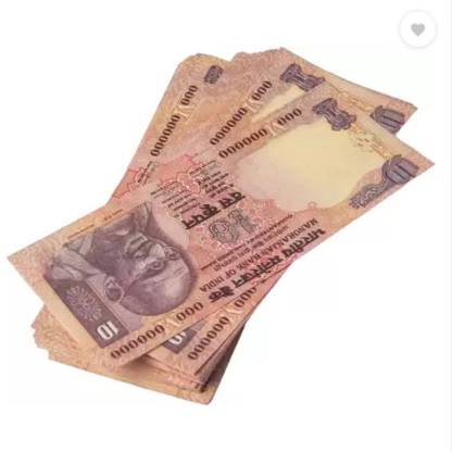 BRAND HOME Nakli Dummy Currency Notes 10 Rs (100 Notes) Fake Notes for Kids Playing Learn Nakli Note Gag Toy
