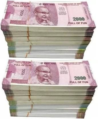 Uprising Store (60 Each x 7 = 420 Fake Note) Playing Indian Currency Fake Note pack of 2 Fake Note Gag Toy