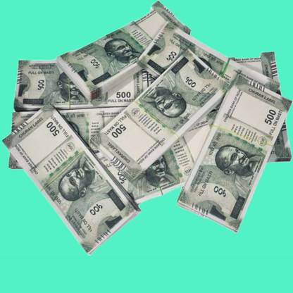 SKY GLORIOUS 500 Rs Dummy fate 100 note Multi-Color Note Set for Collection 2 Bundle Duplicate Money for Kids,Multicolor Gag Toy