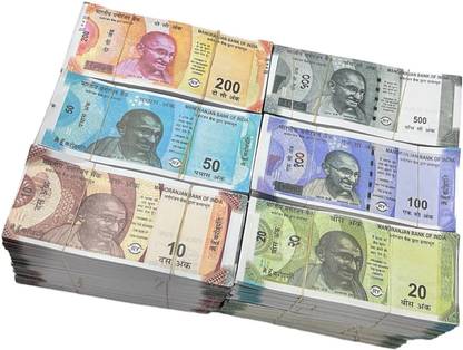 Zinnia (600 Fake Note) Playing Learn Money Skills Fake Money Indian Currency Nakli Note Fidget Toy Gag Toy