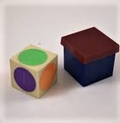 Magician Rik's Gallery X- Ray Color Dice Vision Magic Trick X-Ray color dice Vision Gag Toy