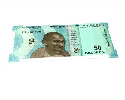 valuableplus Fake Notes (100 Notes) Of 50 Fake Money Notes, Playing Learn Money Skills Fake Notes Gag Toy