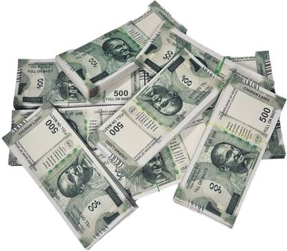 SHIMMERA NAKLI NOTES, FAKE NOTES (PACK OF 5 BUNDLES) 500 NOTES SHOOTING DUMMY CURRENCY Playing Fake Money Nakli Note Education Money for Kids FUN TOY Fidget Toy Gag Toy