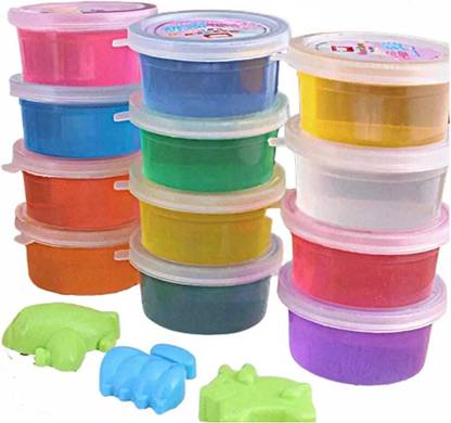 AS TOYS Crystal Slime Jelly Putty Toy For Kids Pack Of 04 Pcs. Multicolor Putty Toy
