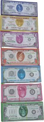 BBS DEAL (14 Each x 7=98 Nakli Dollar ) MULTICOLOR Fake Dollar Gag Toy (Multicolor) Prank toy nakli doller Gag Toy