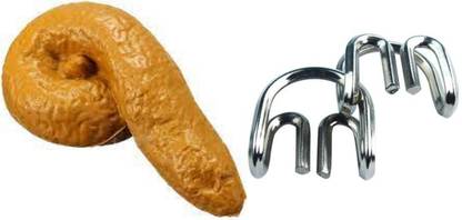 R.s.Magic Tricks Real Looking Fake Poop Potty and M W Puzzle Prank Jokes Funny Toys Gag Toy Fake potty novelty prank toys gag toy funny jokes m w puzzle Gag Toy