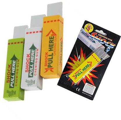 PTCMart shock prank Electric gag toy combo chewingum 4pcs GAG TOY Gag Toy