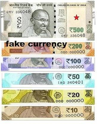 ब्रिलेयर Dummy Indian Currency 250 notes for kids Nakli notes All New Artificial Currency गैग टॉय गैग टॉय