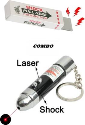 AMACO Shock Pen Chiggum & Shock Chocolate Shock pen,shock laser key chain HU-127 Prank Toys Gag Toy