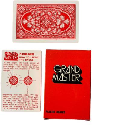 FUNMAZA MAGIC Trick Grand Master Marked Playing Cards Spy Flash Game Gag Toy (RED Back) Playing Cards Gag Toy