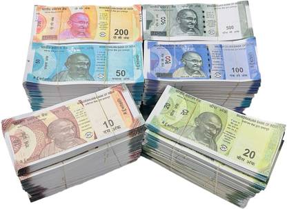 Zinnia 600 Fake Notes Nakli Note All New Indian Dummy Currency Fake Money Nakli Pese Fidget Toy Gag Toy