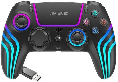 Ant Esports GP400 RGB Wireless Controller With Double Shock, Six- Axis Sensor  Gamepad