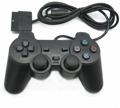 Tech Aura Playstation 2 wired black controller for PS2 Joystick Gamepad For Dual Vabration joystick USB  Gamepad