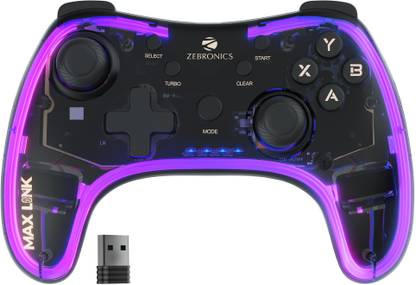 ZEBRONICS Max Link Wireless Dual Motors Rechargeable USB  Gamepad