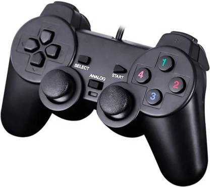 markif VIBRATION MODE GAMING JOYPAD CONTROLLER FOR PC/LAPTOP (BLACK) USB  Gamepad