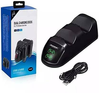DKD USB Dual Charging Dock for PS 4 PS4 Slim Pro Controller charging dock  Gaming Accessory Kit