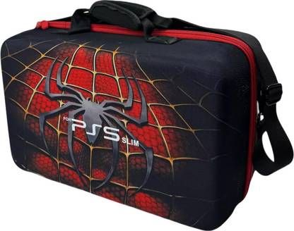 HG WORLD Spider-Man Protective Waterproof Travel Bag For PS5 Slim Disk| Digital Console  Gaming Accessory Kit