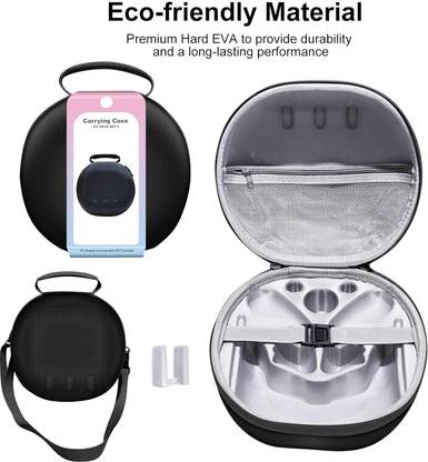 TMG Carrying Case Compatible with Oculus Meta Quest 3 VR Headset  Gaming Accessory Kit