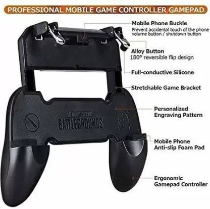 SARA Mobile Controller PUBG - Mobile Game Controller for BGMI Gamepad  Gaming Accessory Kit