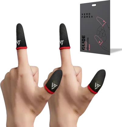 Vero Forza Glide PRO (4 Piece) Thumb & Finger Sleeve for Mobile Game, Pubg, Cod, Freefire & Fortnite  Gaming Accessory Kit