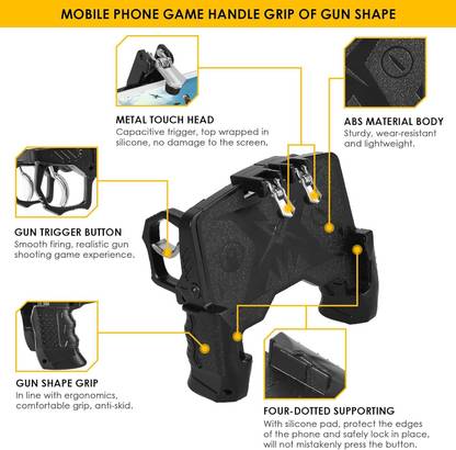 KhaanSaar K21 Mobile Game Controller for PUBG Mobile Controller L1R1 Mobile Game  Gaming Accessory Kit