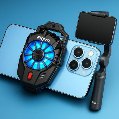 Fitpro ICE-X Mobile Phone Cooler – RGB Cooling Fan with Temperature Display, 3-Speed  Gaming Accessory Kit