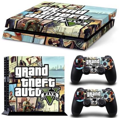 GRAPHIX DESIGN PS4 Console and 2 Controller Decal Cover+ 4 Led bar Decal Sticker S13  Gaming Accessory Kit