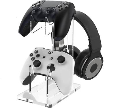 OOPZ Gamepad,Headphone 2 in1 Controller Stand for ps5, ps4, Xbox Series, crustalClear  Gaming Accessory Kit