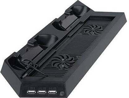 HG WORLD KJH 3In1 Multi-Function Stand For PS4 Phat ,Slim, Pro Console With Charging Dock  Gaming Accessory Kit