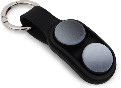 Miniboss PopPuck Trick Magnet & Fidget Toy with Two Magnetic Pucks Included | Black Flip Key Chain