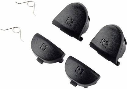 Tech Aura L1 L2 + R1 R2 Trigger Buttons Springs Replacement Parts for PS4 Controller V1 for JDM 001/011/020 Model  Gaming Accessory Kit