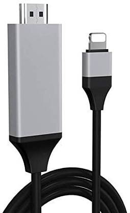 RuhZa USB Type C Cable 2 A 0.5 m NA Connector Compatible with i-Fone/i-Pad to TV Projector Monitor No Need Power Supply