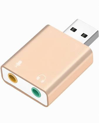 VYAR USB Audio Adapter to 3.5mm Jack Audio Adapter,External USB Stereo Sound Card Gaming Adapter