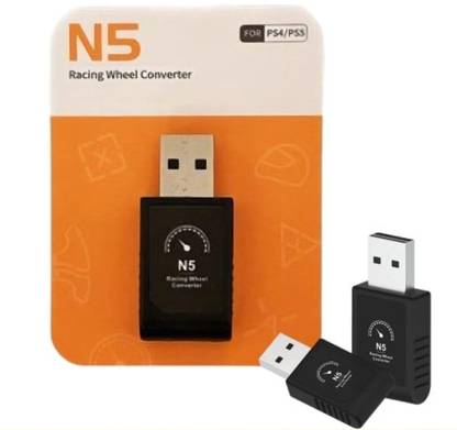 Playtastic N5 Racing Wheel Converter Wireless Bluetooth Receiver for PS5 Gaming Adapter
