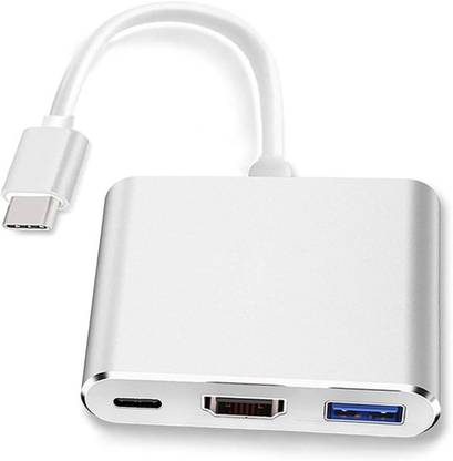 ROHIT ELECTRONICS Type C to HDMI Adapter Male to Female Converter for MacBook, Laptop, Tablet Gaming Adapter