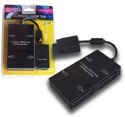 BVG Generic Multitap Multiplayer 4 Player Adapter for Sony Playstation 2 PS2 Gaming Adapter