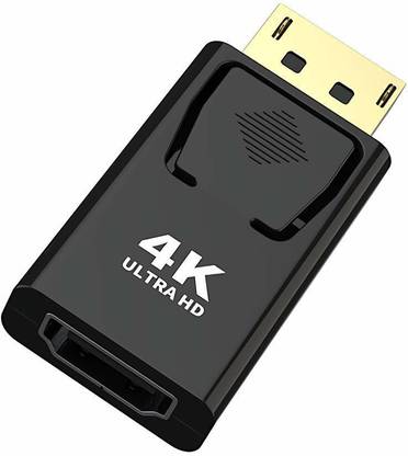 VOOCME DisplayPort 1.2 to HDMI 2.0 Adapter 4K 60Hz UHD (Up to 4096x2160p) Gold Plated Gaming Adapter